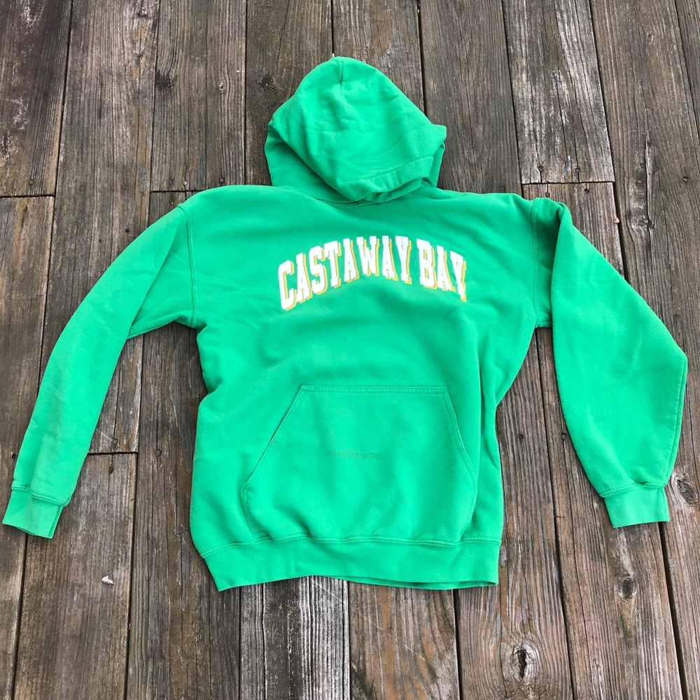 Vintage Y2k Lime Green Hoodie